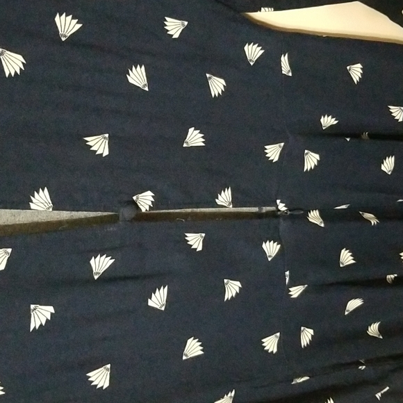 REFORMATION Navy Mini Dress with Fans - Picture 7 of 12